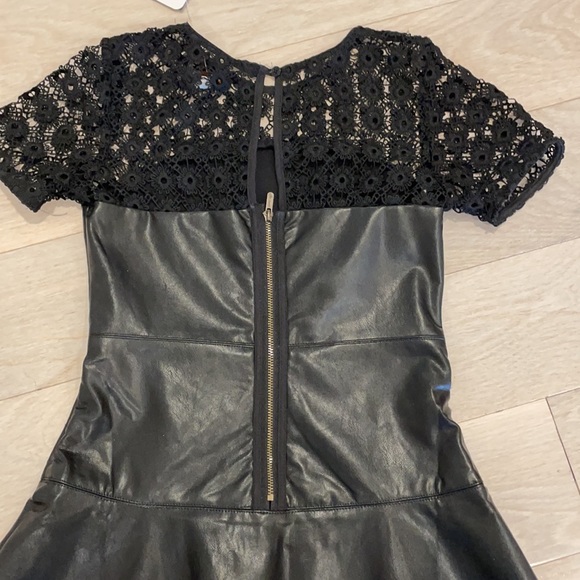 Ella Moss black vegan leather dress. So gorgeous!!! Size 10/12. NWT! - Picture 8 of 8